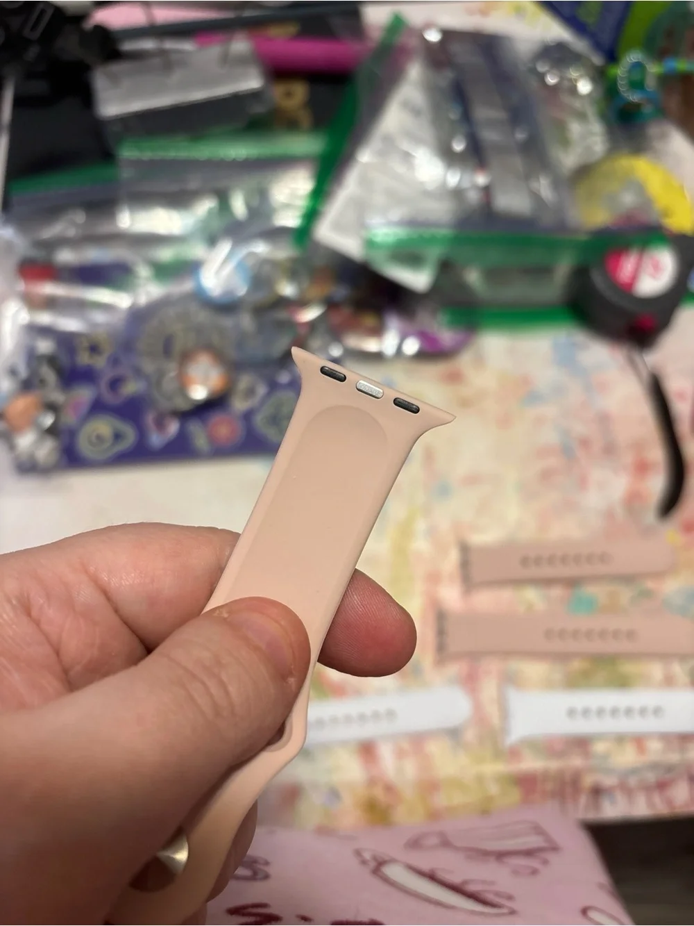 Blush Pink Silicone Apple Watch Band - 3 Piece Set